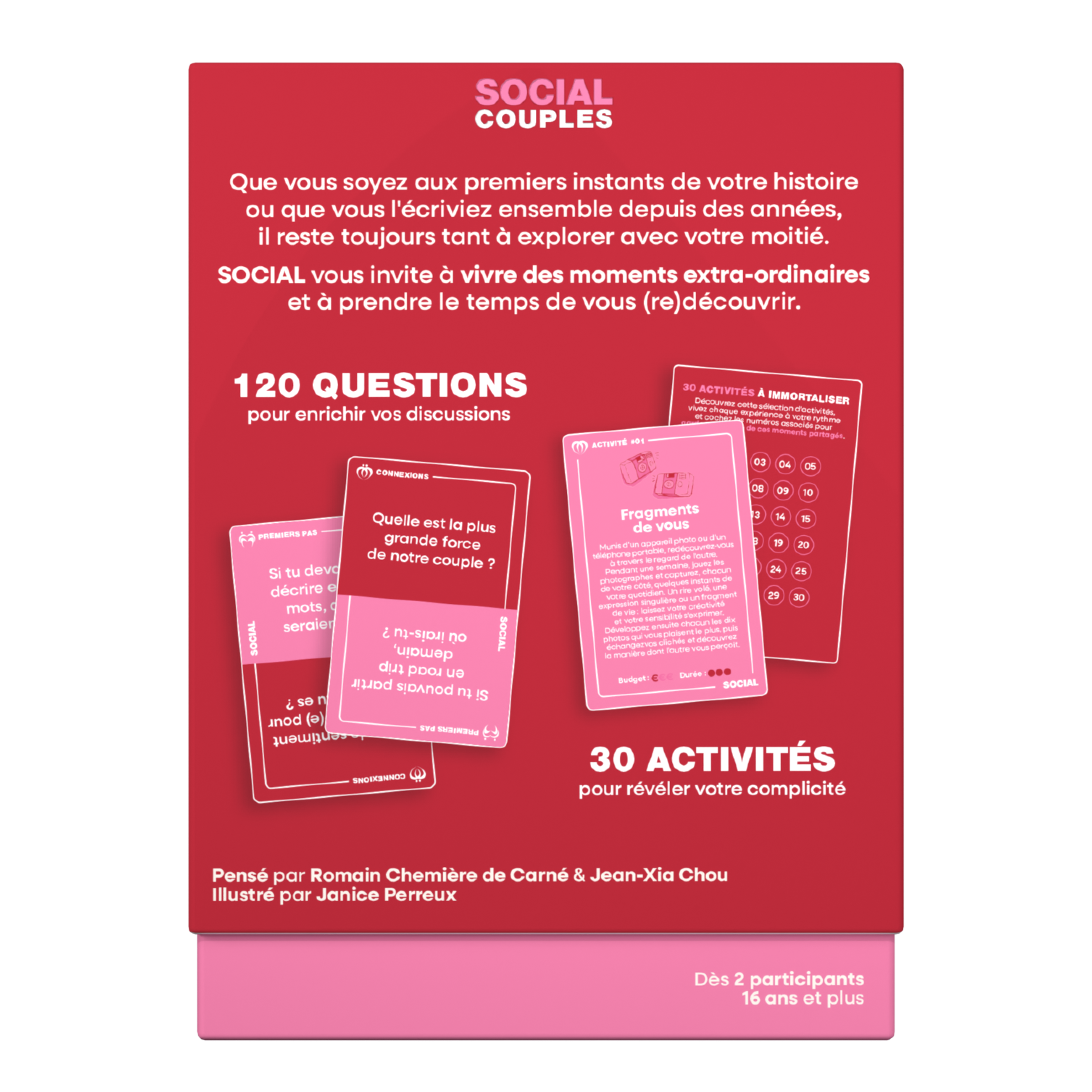 Social Couples – Les Petites Questions des Grandes Discussions | Jeu de couple | 120 questions & 30 activités | Jeu de cartes de conversation | 2+ joueurs
