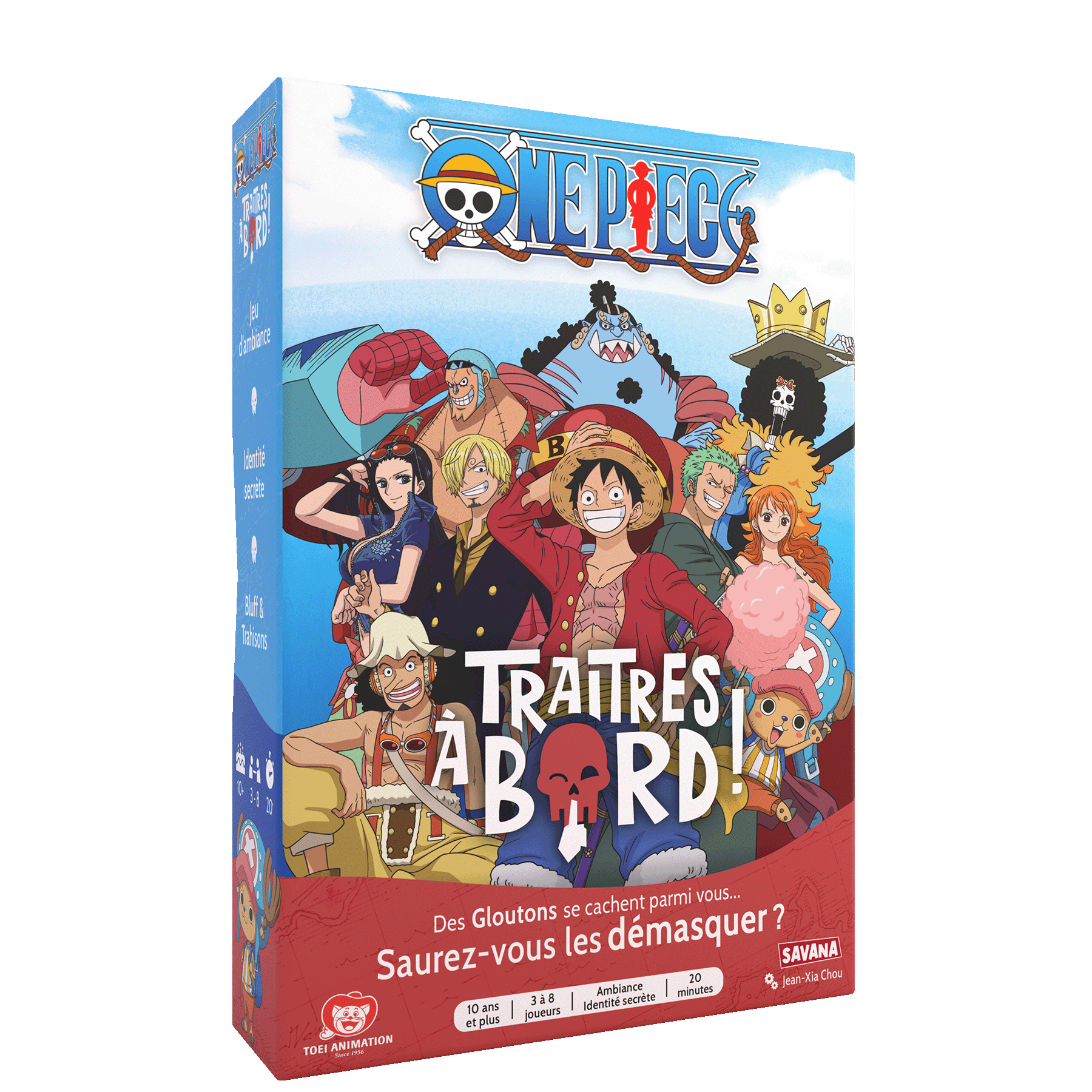 Traitres à Bord - One piece | Jeu de société | Jeu de cartes à identité secrète | Jeu de voyage et de poche | Dès 10 ans